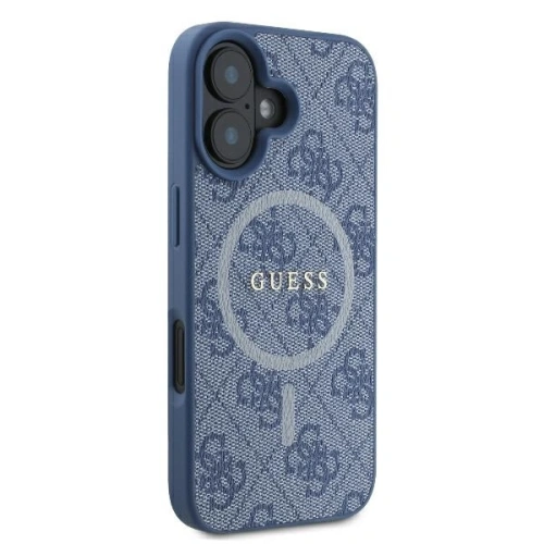 Buy Guess GUHMP16MG4GFRB Apple iPhone 16 Plus hardcase 4G Ring Classic Logo MagSafe blue - GUE4133 - {ean13} - Home Screen Store Europe