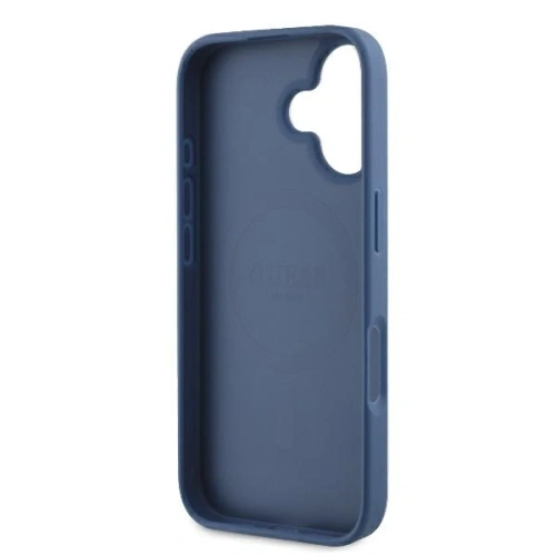 Buy Guess GUHMP16MG4GFRB Apple iPhone 16 Plus hardcase 4G Ring Classic Logo MagSafe blue - GUE4133 - {ean13} - Home Screen Store Europe