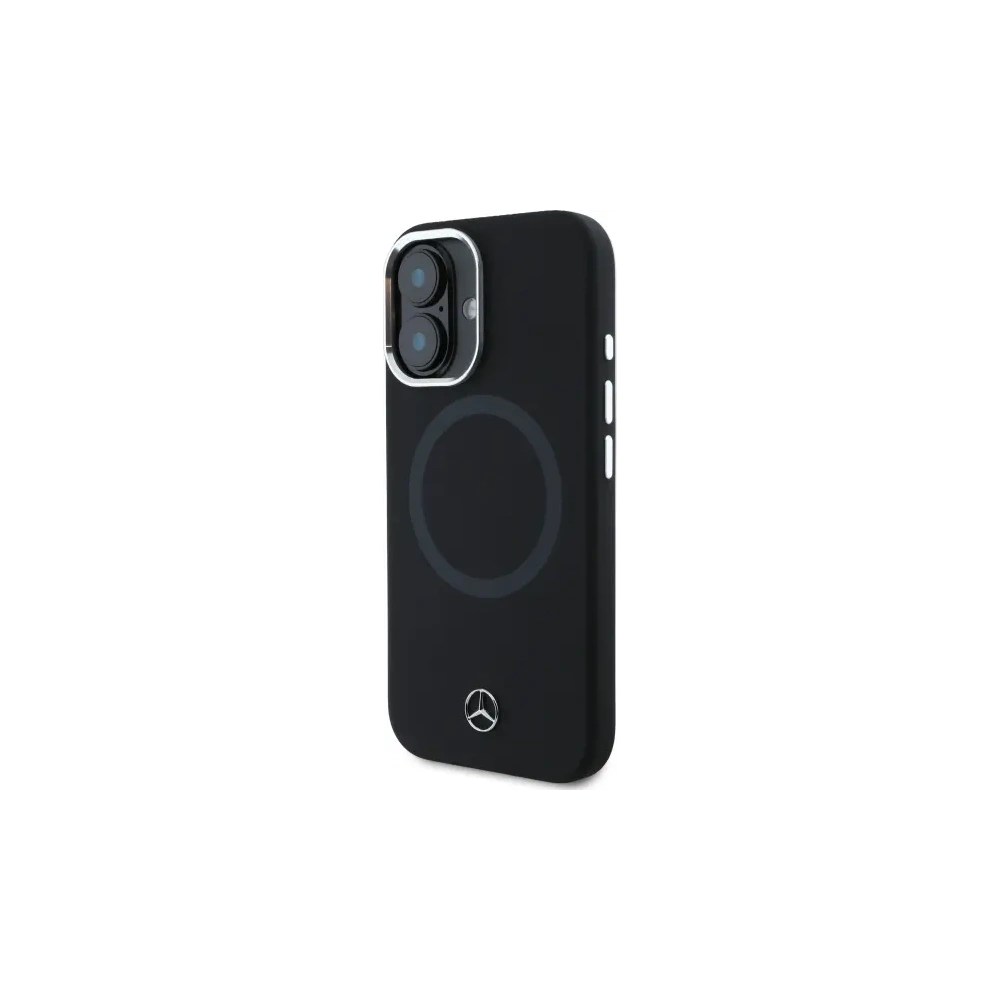 Etui Mercedes MEHMP16S23SUTTK Apple iPhone 16 hardcase Silicone Tonal Logo MagSafe czarny/black