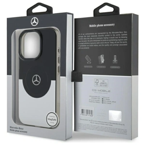 Kup Etui Mercedes MEHMP16X23HBIGK Apple iPhone 16 Pro Max hardcase Double Layer BiColor MagSafe černý stříbrný/black silver - MRS262 - {ean13} - Sklep Home Screen
