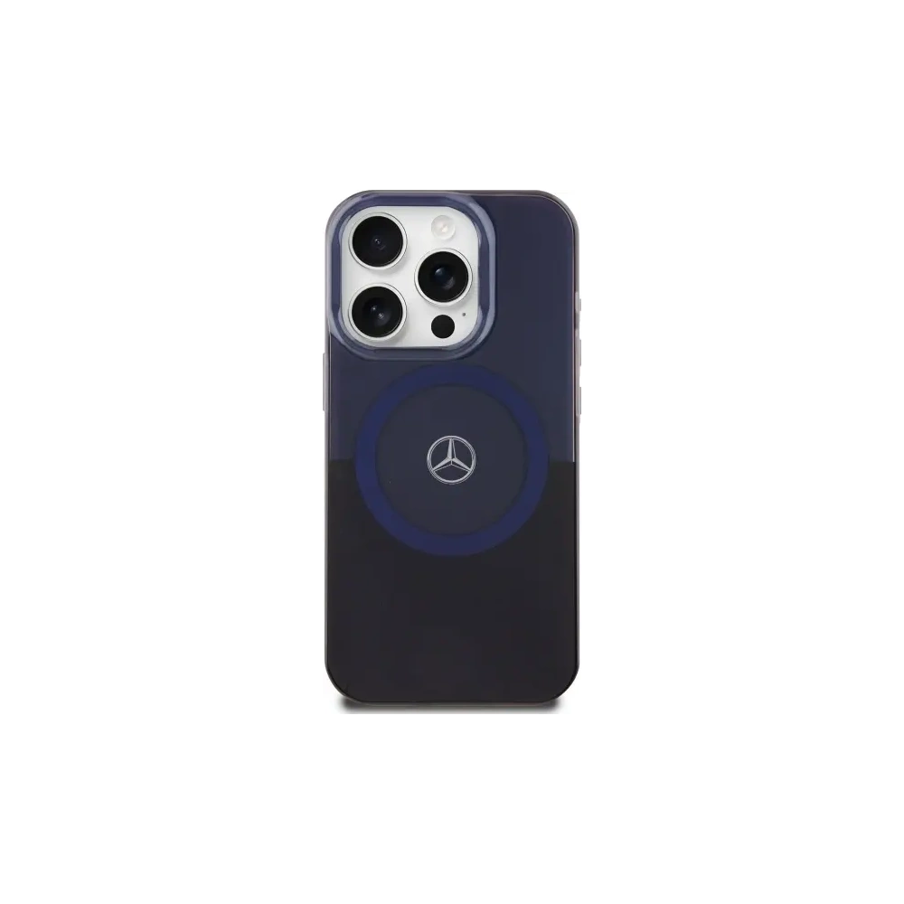 Etui Mercedes MEHMP16X23HBIKV Apple iPhone 16 Pro Max hardcase MB Double Layer BiColor MagSafe czarny niebieski/black blue