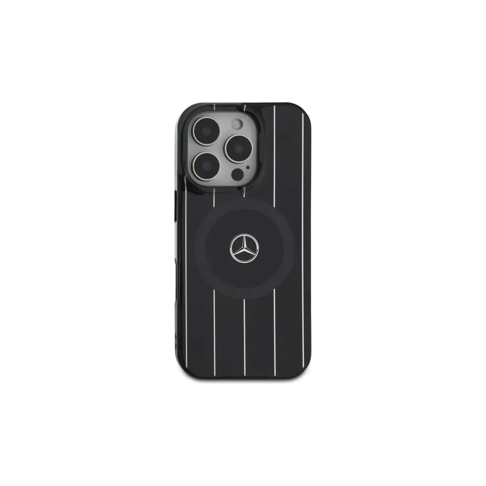 Etui Mercedes MEHMP16X23HRSK Apple iPhone 16 Pro Max hardcase MB Double Layer Crossed Lines MagSafe czarny/black