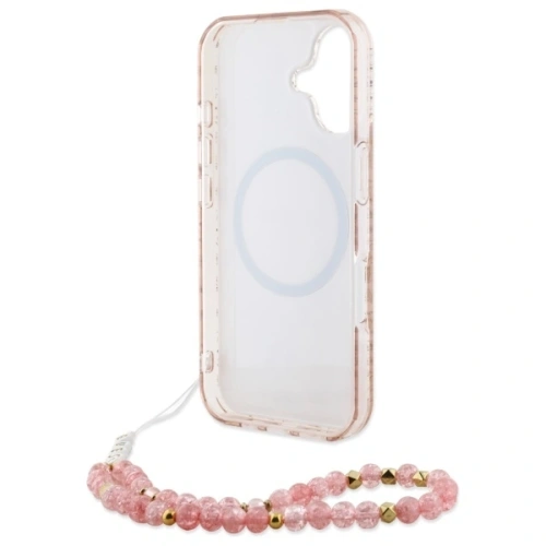 Kup Etui Guess GUHMP16MHCPOFPP Apple iPhone 16 Plus hardcase IML Flowers Allover Electro With Pearl Strap MagSafe růžový/pink - GUE4136 - {ean13} - Sklep Home Screen