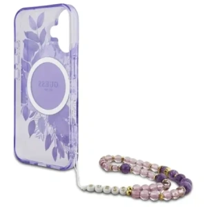 Kup Guess GUHMP16MHFWBRCESU Apple iPhone 16 Plus hardcase IML Flori cu curea din perlă MagSafe mov - GUE4139 - {ean13} - Sklep Home Screen