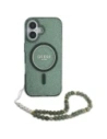 Kup Etui Guess GUHMP16MHGCRELSA Apple iPhone 16 Plus hardcase IML Glitter s perlovým popruhem MagSafe zelený/green - GUE4140 - {ean13} - Sklep Home Screen