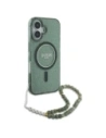 Kup Etui Guess GUHMP16MHGCRELSA Apple iPhone 16 Plus hardcase IML Glitter s perlovým popruhem MagSafe zelený/green - GUE4140 - {ean13} - Sklep Home Screen