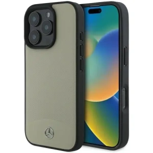 Kup Etui Mercedes MEHMP16X23RBARE Apple iPhone 16 Pro Max hardcase MB Textured and Plain Leather MagSafe beżowy/beige - MRS267 - {ean13} - Sklep Home Screen