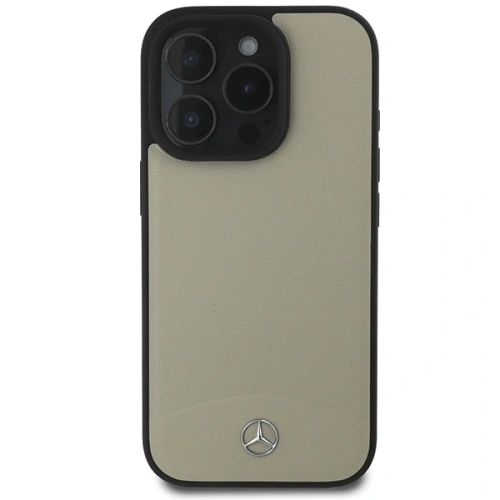 Kup Mercedes MEHMP16X23RBARE Apple iPhone 16 Pro Max hardcase din piele texturată și simplă MagSafe bej - MRS267 - {ean13} - Sklep Home Screen