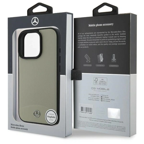 Kup Mercedes MEHMP16X23RBARE Apple iPhone 16 Pro Max hardcase din piele texturată și simplă MagSafe bej - MRS267 - {ean13} - Sklep Home Screen