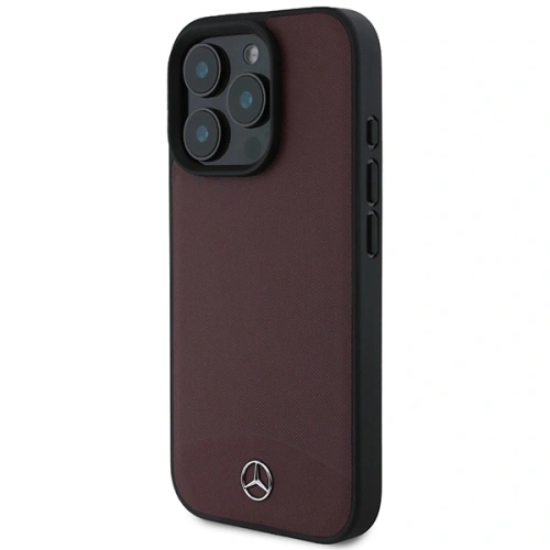 Buy Mercedes MEHMP16X23RBARR Apple iPhone 16 Pro Max hardcase Textured And Plain Leather MagSafe red - MRS269 - {ean13} - Home Screen Store Europe