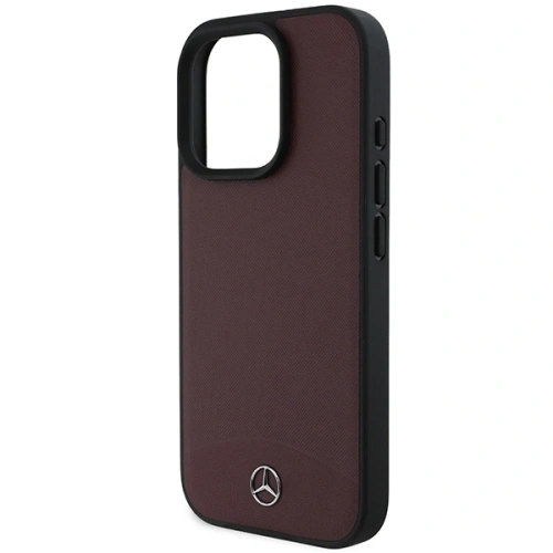 Buy Mercedes MEHMP16X23RBARR Apple iPhone 16 Pro Max hardcase Textured And Plain Leather MagSafe red - MRS269 - {ean13} - Home Screen Store Europe