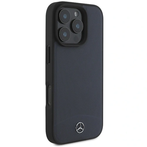 Kup Etui Mercedes MEHMP16X23RBARV Apple iPhone 16 Pro Max hardcase Textured And Plain Leather MagSafe granatowy/navy - MRS270 - {ean13} - Sklep Home Screen