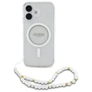 Kup Guess GUHMP16MHGCRELST Apple iPhone 16 Plus kemény tok IML csillogó gyöngy pánttal MagSafe átlátszó - GUE4141 - {ean13} - Sklep Home Screen