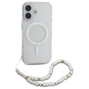 Kup Guess GUHMP16MHGCRELST Apple iPhone 16 Plus kemény tok IML csillogó gyöngy pánttal MagSafe átlátszó - GUE4141 - {ean13} - Sklep Home Screen