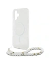 Kup Etui Guess GUHMP16MHGCRELST Apple iPhone 16 Plus hardcase IML Glitter s perlovým popruhem MagSafe průhledný/transparentní - GUE4141 - {ean13} - Sklep Home Screen