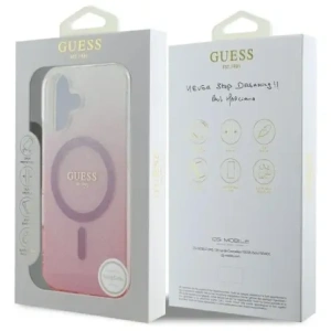 Kup Guess GUHMP16MHGRCELP Apple iPhone 16 Plus Hartschale IML Glitter Gradient MagSafe pink - GUE4142 - {ean13} - Sklep Home Screen