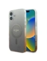 Guess GUHMP16MHGRCELW Apple iPhone 16 Plus kemény tok IML Glitter Gradient MagSafe barna