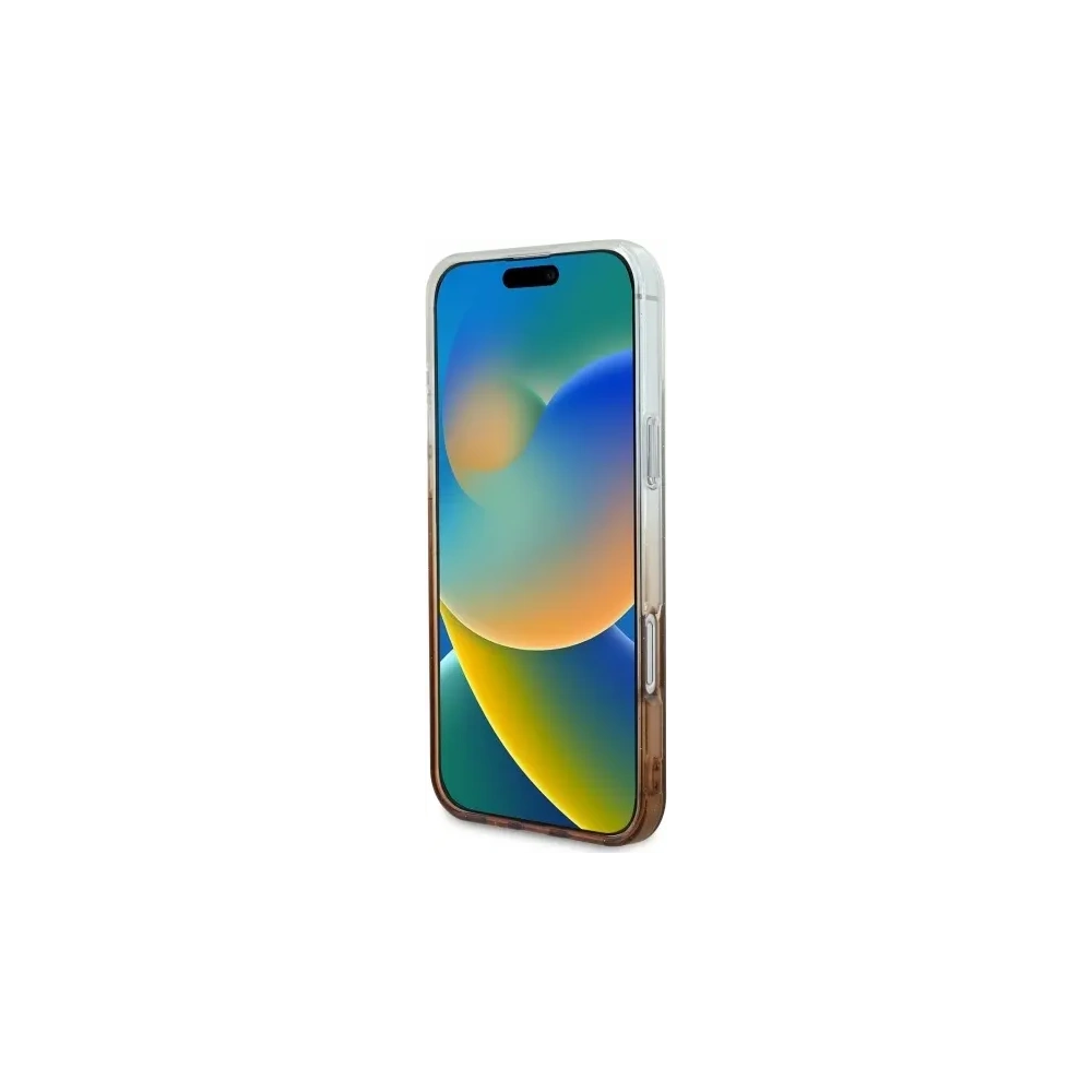 Etui Guess GUHMP16MHGRCELW Apple iPhone 16 Plus hardcase IML Glitter Gradient MagSafe brązowy/brown