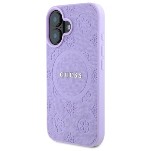 Kup Guess GUHMP16MPSAPSMEU Apple iPhone 16 Plus carcasă dură Saffiano Peony Logo Clasic MagSafe violet - GUE4144 - {ean13} - Sklep Home Screen