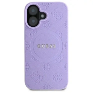 Kup Guess GUHMP16MPSAPSMEU Apple iPhone 16 Plus Hardcase Saffiano Peony Classic Logo MagSafe lila - GUE4144 - {ean13} - Sklep Home Screen