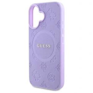 Kup Guess GUHMP16MPSAPSMEU Apple iPhone 16 Plus Hardcase Saffiano Peony Classic Logo MagSafe lila - GUE4144 - {ean13} - Sklep Home Screen
