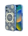 Buy Guess GUHMP16SH4PYEEB Apple iPhone 16 hardcase IML Peony On 4G Background MagSafe blue - GUE4145 - {ean13} - Home Screen Store Europe