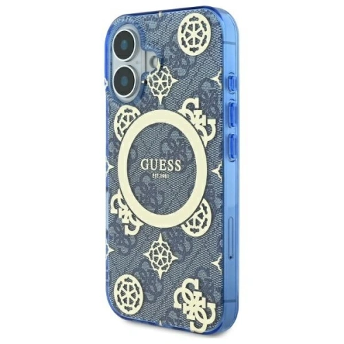 Kup Etui Guess GUHMP16SH4PYEEB Apple iPhone 16 hardcase IML Peony On 4G Background MagSafe niebieski/blue - GUE4145 - {ean13} - Sklep Home Screen