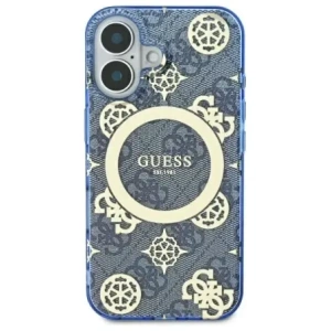 Kup Etui Guess GUHMP16SH4PYEEB Apple iPhone 16 hardcase IML Peony On 4G Background MagSafe modrý/blue - GUE4145 - {ean13} - Sklep Home Screen