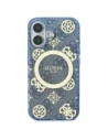Buy Guess GUHMP16SH4PYEEB Apple iPhone 16 hardcase IML Peony On 4G Background MagSafe blue - GUE4145 - {ean13} - Home Screen Store Europe