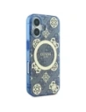 Buy Guess GUHMP16SH4PYEEB Apple iPhone 16 hardcase IML Peony On 4G Background MagSafe blue - GUE4145 - {ean13} - Home Screen Store Europe