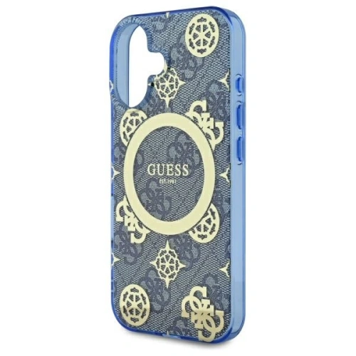 Kup Etui Guess GUHMP16SH4PYEEB Apple iPhone 16 hardcase IML Peony On 4G Background MagSafe niebieski/blue - GUE4145 - {ean13} - Sklep Home Screen