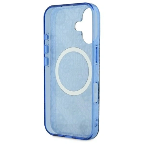 Kup Guess GUHMP16SH4PYEEB Apple iPhone 16 hardcase IML Peony pe fundal 4G MagSafe albastru - GUE4145 - {ean13} - Sklep Home Screen