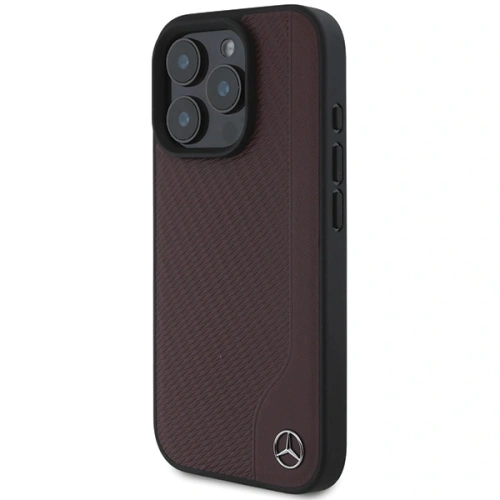 Kup Etui Mercedes MEHMP16X23RBGVR Apple iPhone 16 Pro Max hardcase MB Wood Imitation Leather MagSafe czerwony/red - MRS271 - {ean13} - Sklep Home Screen