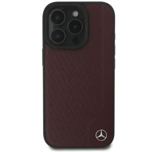 Kup Mercedes MEHMP16X23RBGVR Apple iPhone 16 Pro Max hardcase MB Imitatie de lemn piele MagSafe roșu - MRS271 - {ean13} - Sklep Home Screen