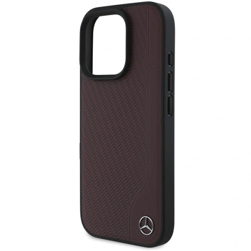 Kup Mercedes MEHMP16X23RBGVR Apple iPhone 16 Pro Max hardcase MB Imitatie de lemn piele MagSafe roșu - MRS271 - {ean13} - Sklep Home Screen