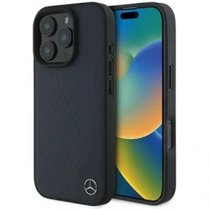 Kup Etui Mercedes MEHMP16X23RBGVV Apple iPhone 16 Pro Max hardcase MB Wood Imitation Leather MagSafe granátový/navy - MRS272 - {ean13} - Sklep Home Screen