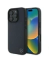 Mercedes MEHMP16X23RBGVV Apple iPhone 16 Pro Max hardcase MB Wood Imitation Leather MagSafe navy