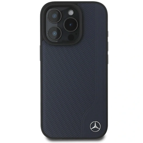 Kup Mercedes MEHMP16X23RBGVV Apple iPhone 16 Pro Max keménytok MB Fa Imitációs Bőr MagSafe sötétkék - MRS272 - {ean13} - Sklep Home Screen