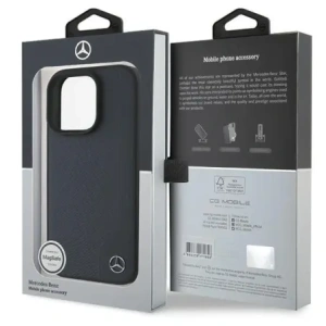 Kup Mercedes MEHMP16X23RBGVV Apple iPhone 16 Pro Max keménytok MB Fa Imitációs Bőr MagSafe sötétkék - MRS272 - {ean13} - Sklep Home Screen