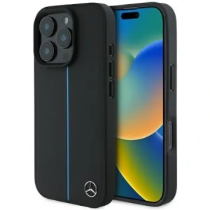 Kup Mercedes MEHMP16X23RURBK Apple iPhone 16 Pro Max Hülle MB Blue Line Leder MagSafe schwarz - MRS274 - {ean13} - Sklep Home Screen