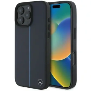 Kup Etui Mercedes MEHMP16X23RURBV Apple iPhone 16 Pro Max hardcase MB Blue Line Leather MagSafe granatowy/navy - MRS275 - {ean13} - Sklep Home Screen