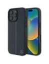 Mercedes MEHMP16X23RURBV Apple iPhone 16 Pro Max husă rigidă MB Blue Line Leather MagSafe navy