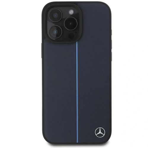 Buy Mercedes MEHMP16X23RURBV Apple iPhone 16 Pro Max hardcase MB Blue Line Leather MagSafe navy - MRS275 - {ean13} - Home Screen Store Europe