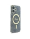 Buy Guess GUHMP16SH4STB Apple iPhone 16 hardcase IML 4G MagSafe blue - GUE4146 - {ean13} - Home Screen Store Europe