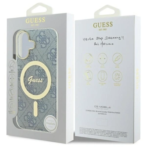 Kup Etui Guess GUHMP16SH4STB Apple iPhone 16 hardcase IML 4G MagSafe modrý/blue - GUE4146 - {ean13} - Sklep Home Screen