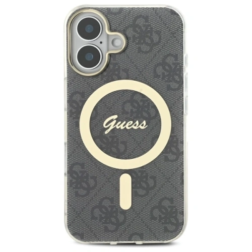 Kup Guess GUHMP16SH4STK Apple iPhone 16 carcasă dură IML 4G MagSafe negru - GUE4147 - {ean13} - Sklep Home Screen