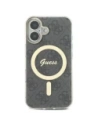 Buy Guess GUHMP16SH4STK Apple iPhone 16 hardcase IML 4G MagSafe black - GUE4147 - {ean13} - Home Screen Store Europe