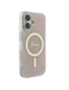 Buy Guess GUHMP16SH4STP Apple iPhone 16 hardcase IML 4G MagSafe pink - GUE4148 - {ean13} - Home Screen Store Europe