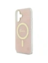 Buy Guess GUHMP16SH4STP Apple iPhone 16 hardcase IML 4G MagSafe pink - GUE4148 - {ean13} - Home Screen Store Europe