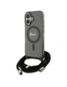 Buy Guess GUHMP16SHCTSGNSK Apple iPhone 16 hardcase Crossbody Cord Script MagSafe black - GUE4150 - {ean13} - Home Screen Store Europe